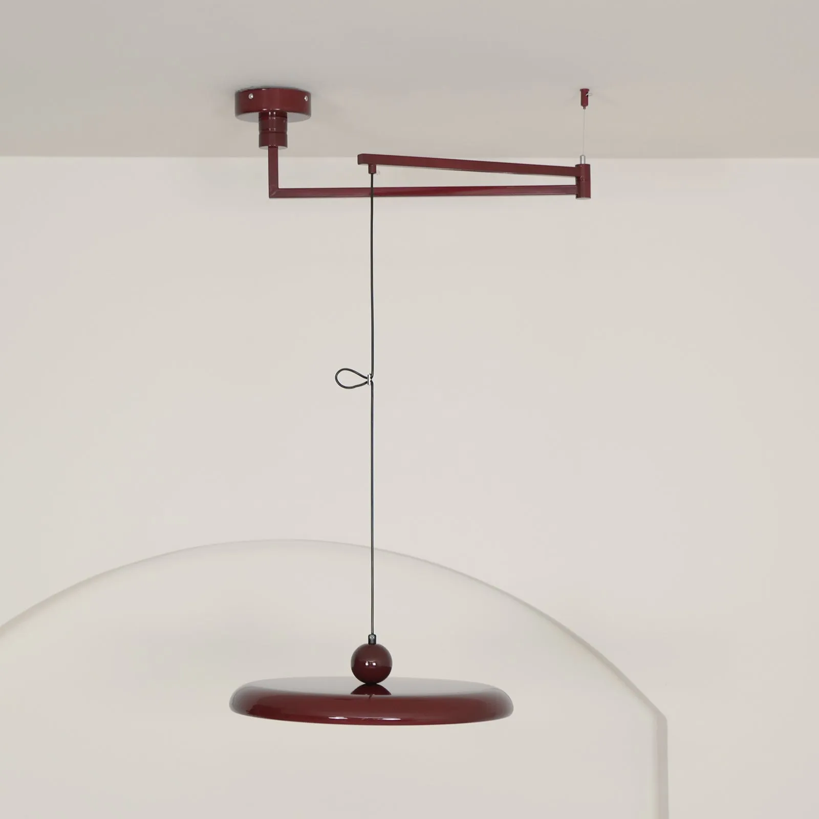 Simple Modern Adjustable Swing Arm Disc Pendant Lamp M110
