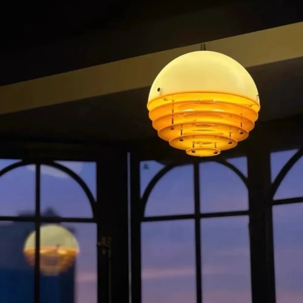 Bauhaus Sunset Ambient Pendant Lamp - Glass Acrylic Pendant Lamp S192