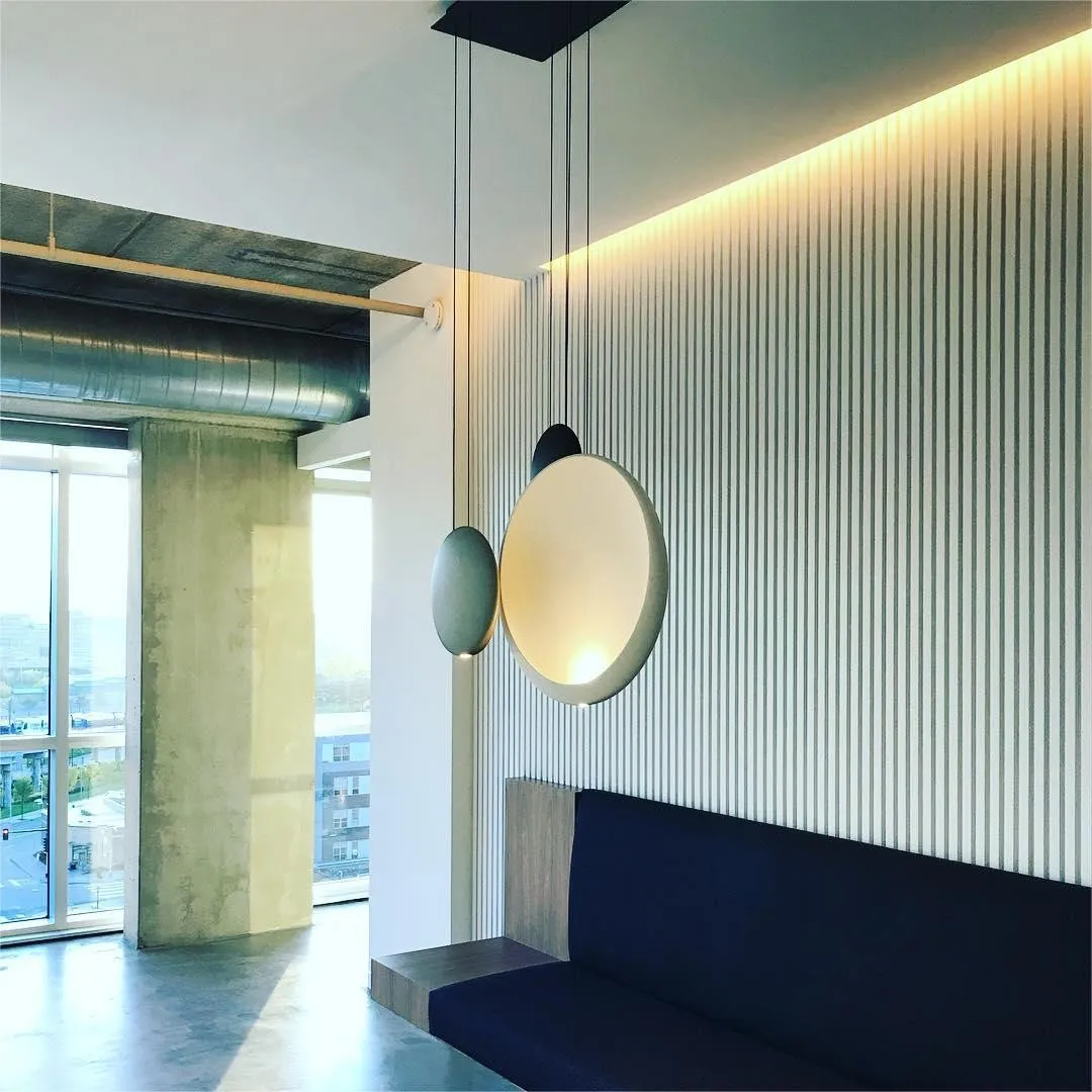 Modern Flattened Cosmos Pendant Light