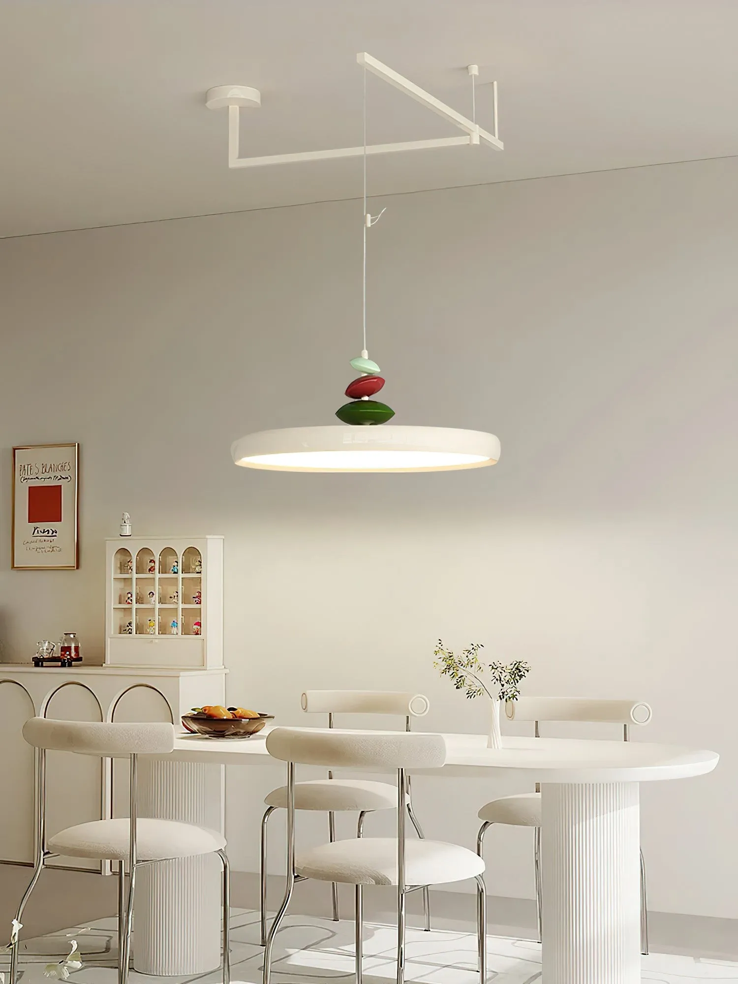 Swing Arm Stone Pendant Light M511