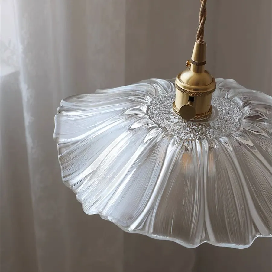 Tiffany Lotus Glass Pendant Light S55