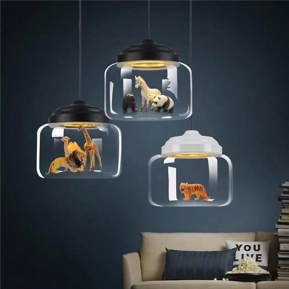 Creative Little Zoo Glass Pendant Light S83