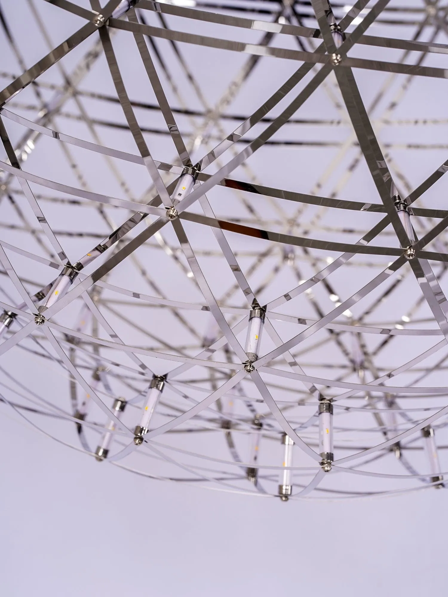 Silver Spark Ball Pendant Light T204
