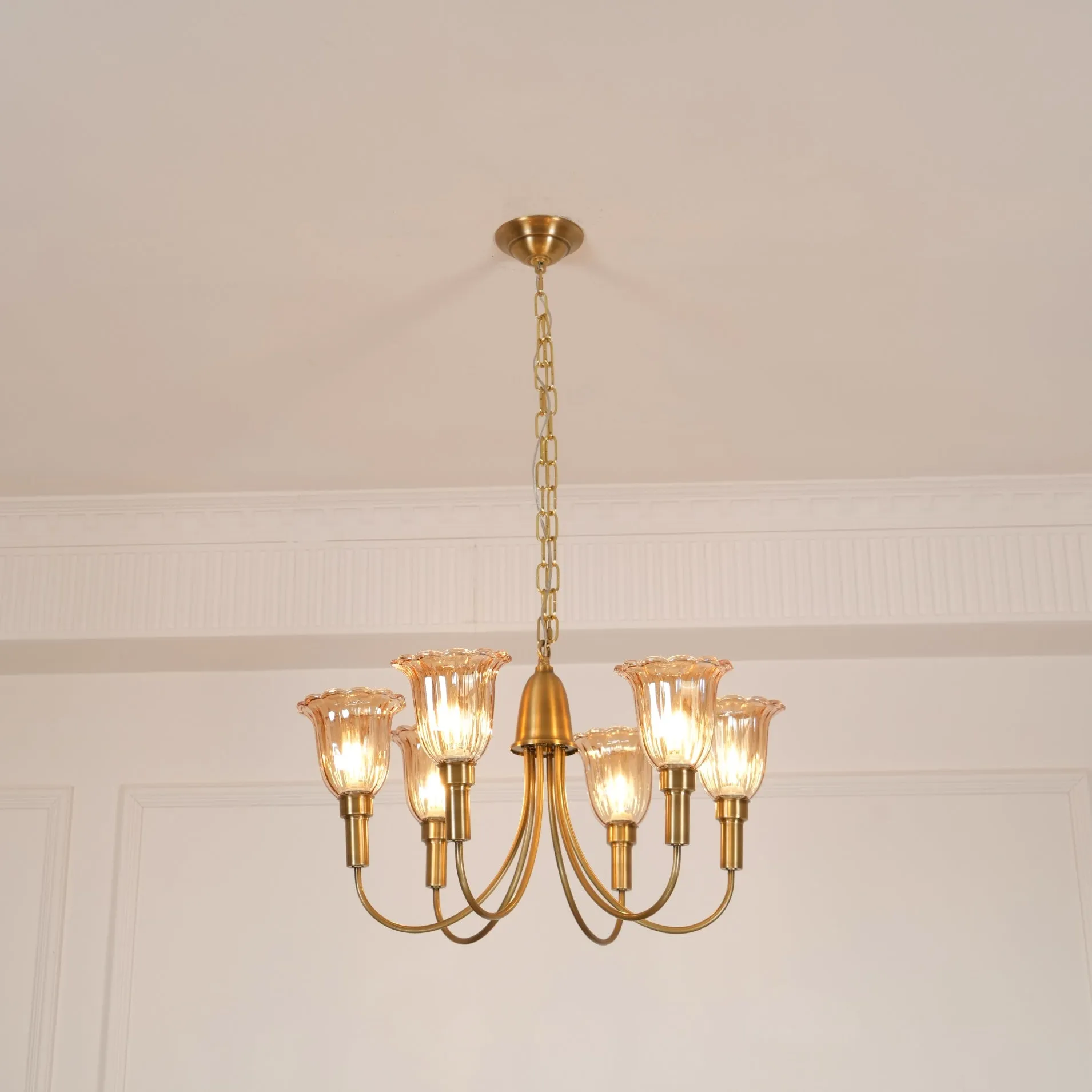 Columbia Brass Chandelier D505