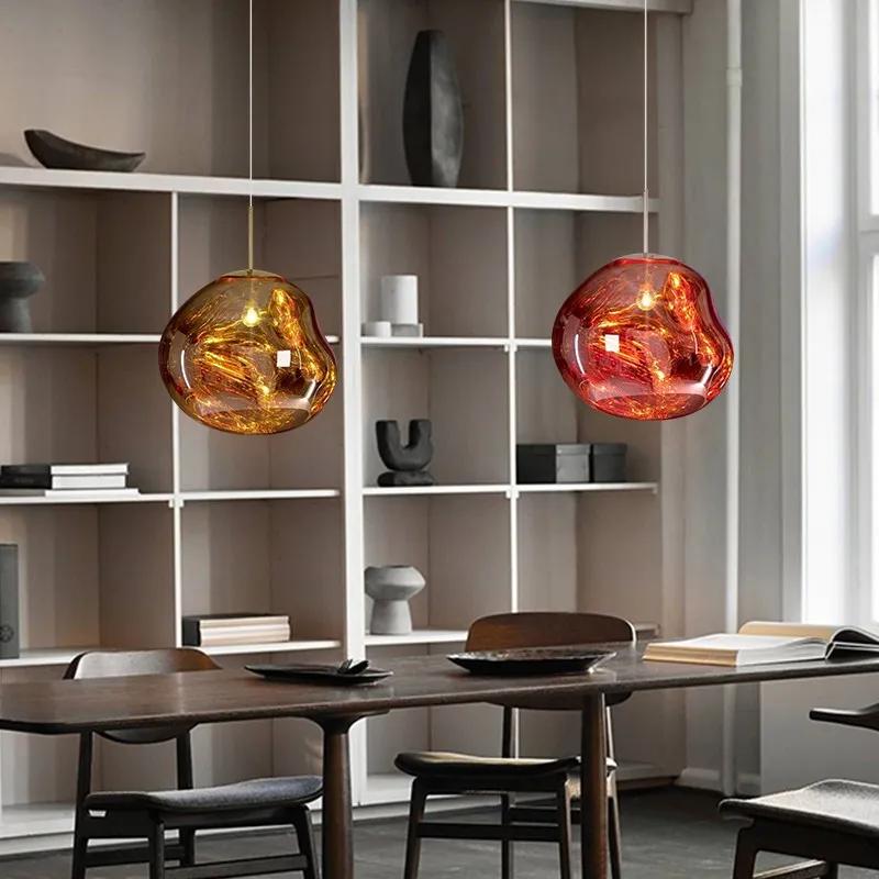 Dynamic Surface Pendant Light For Living Room S09