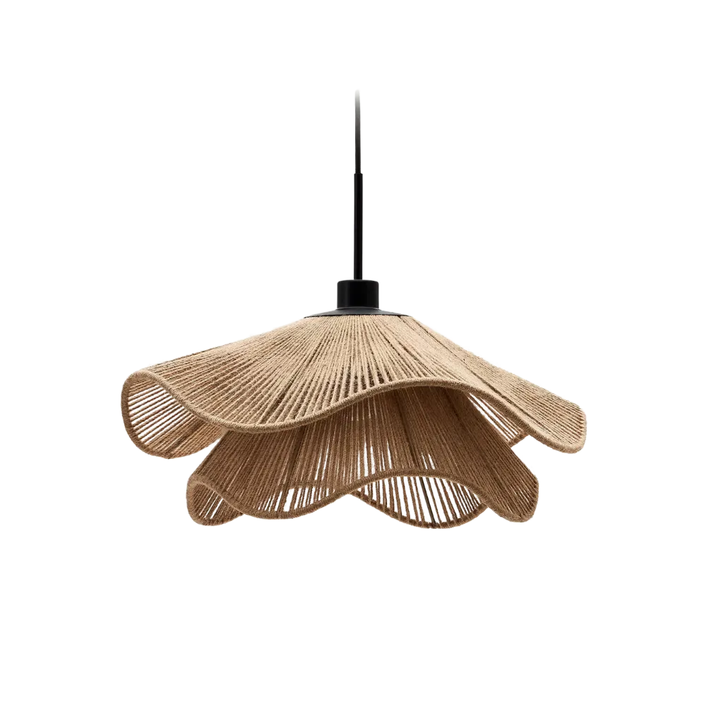 Cape Points Boho Natural Jute Fiber Pendant Light D838