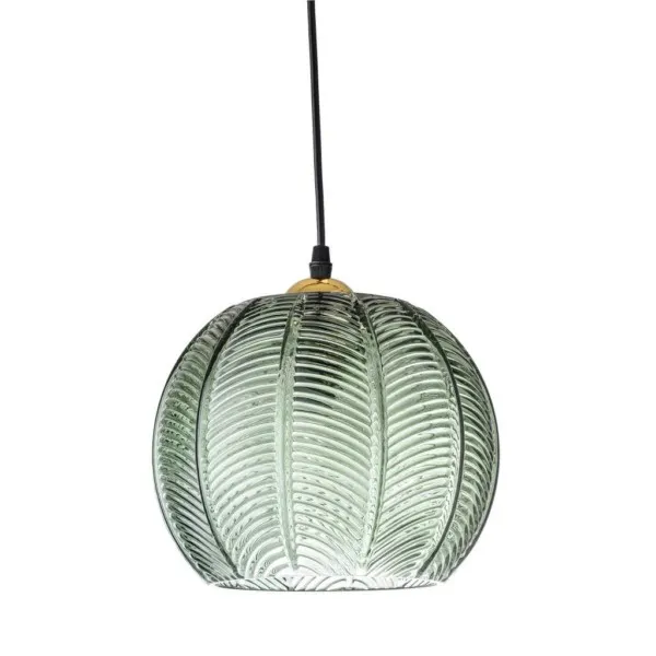 Green Glass Pendant Lamp for Living Room