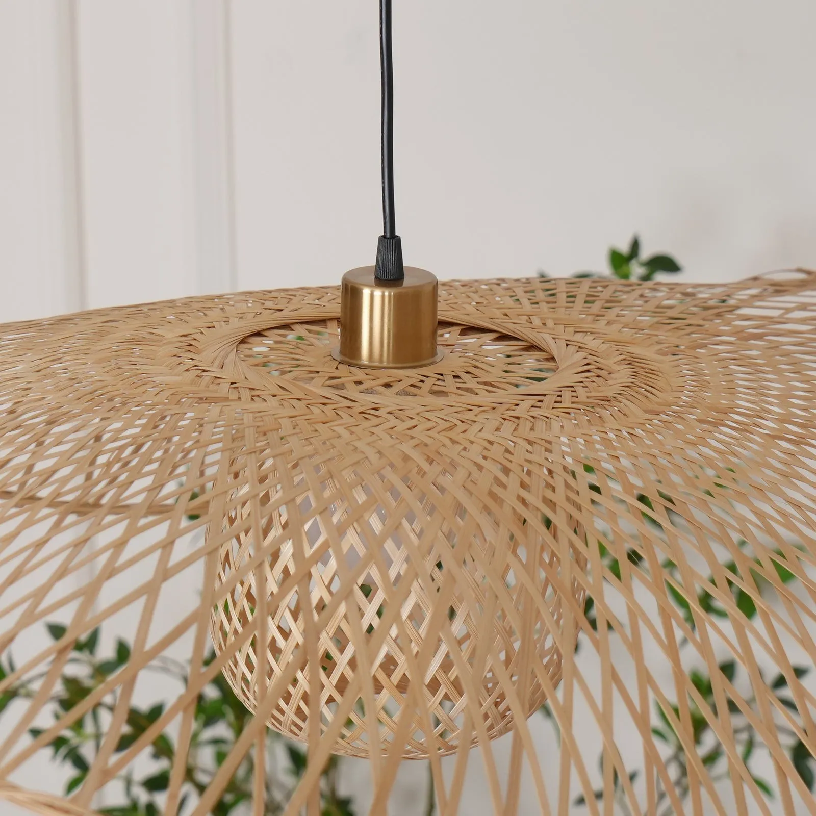 Bamboo Lotus Leaf Pendant Lamp P004
