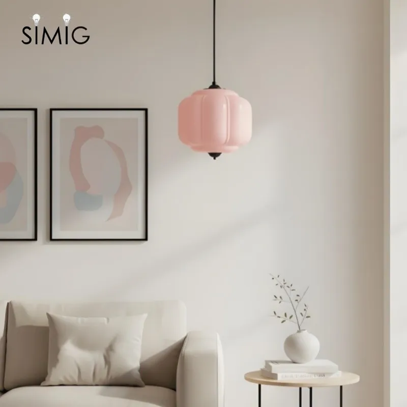 Vintage Cream Glass Pendant Light – Eloise Retro Chandelier S195