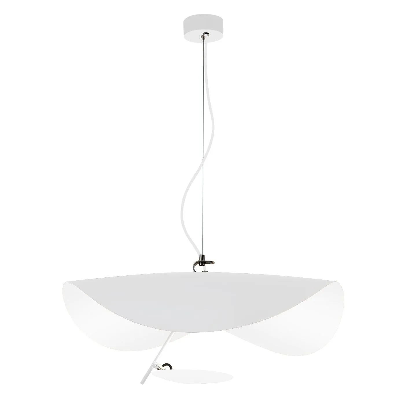 Modern Foil Curved Metal LED Pendant / Ceiling light for Bedroom