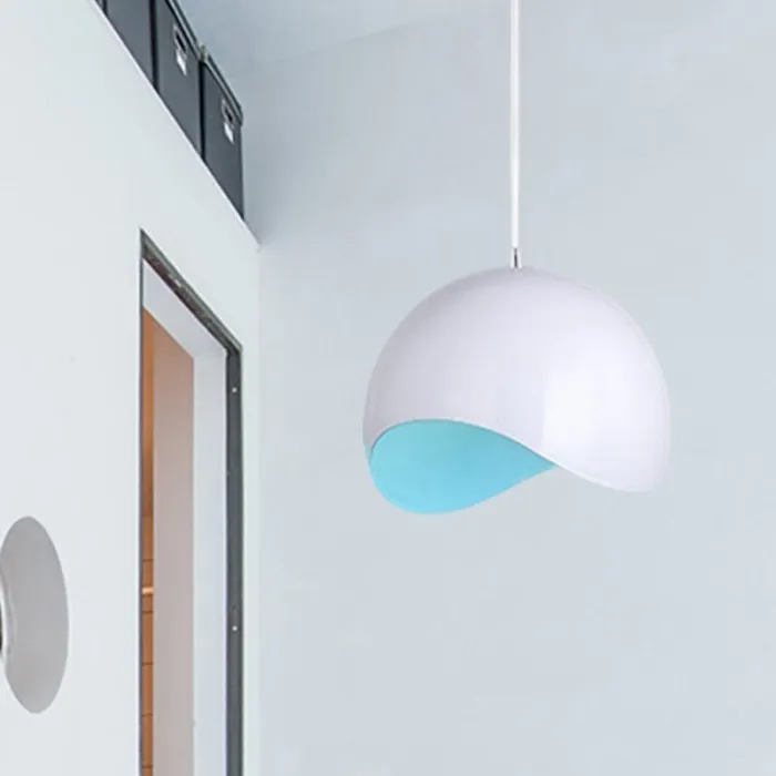 Creative Semi Eggshell Metal Pendant Light S158