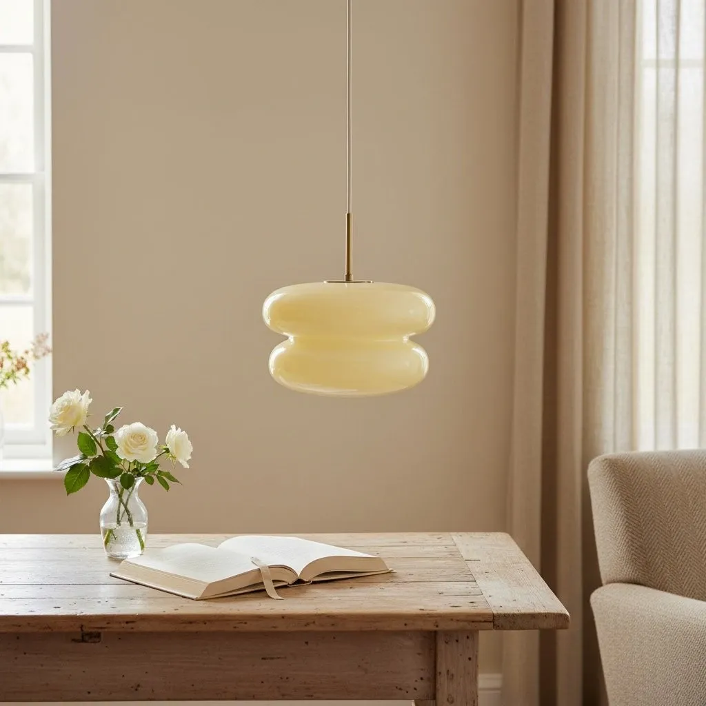 Orra Opal Glass Pendant Lamp - Modern Hanging Lamp T421