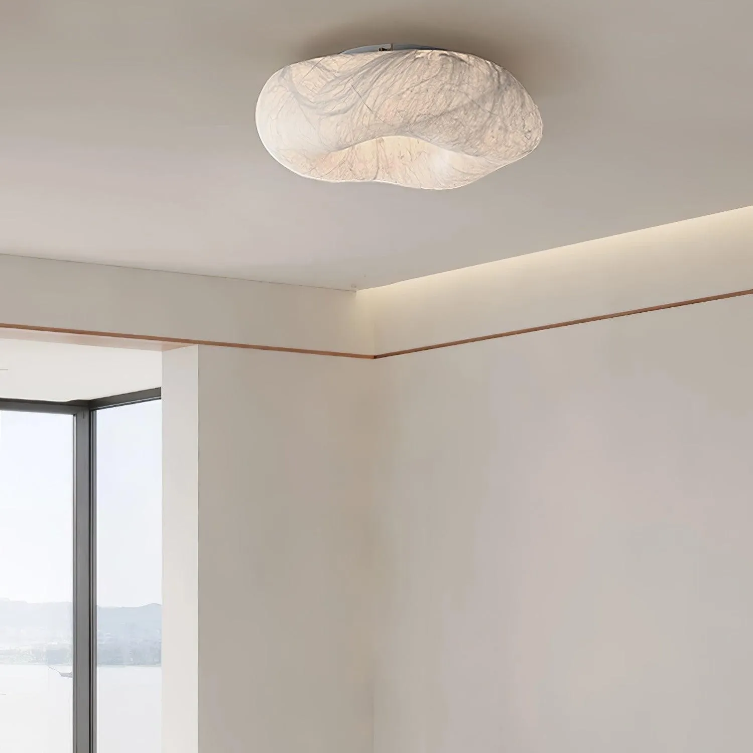 Modern Simple Silk LED Living Room Ceiling Lamp M294
