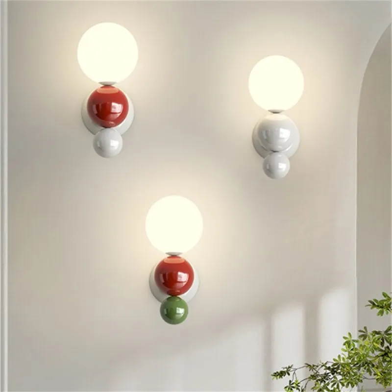 Colorful Globe Bubble Metal Wall Sconce S149