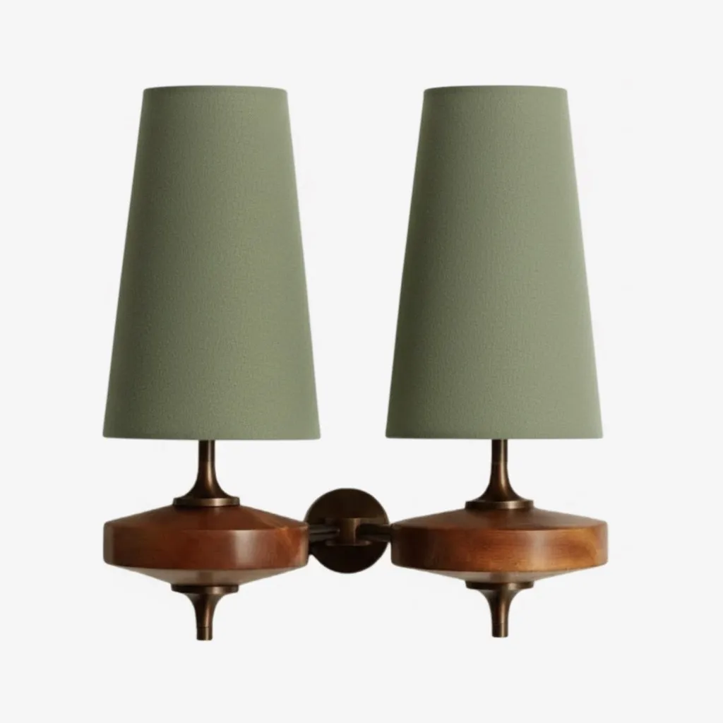 Chrona Rho Fabric Sculpt Wall Lamp - Artistic Contemporary Style T122