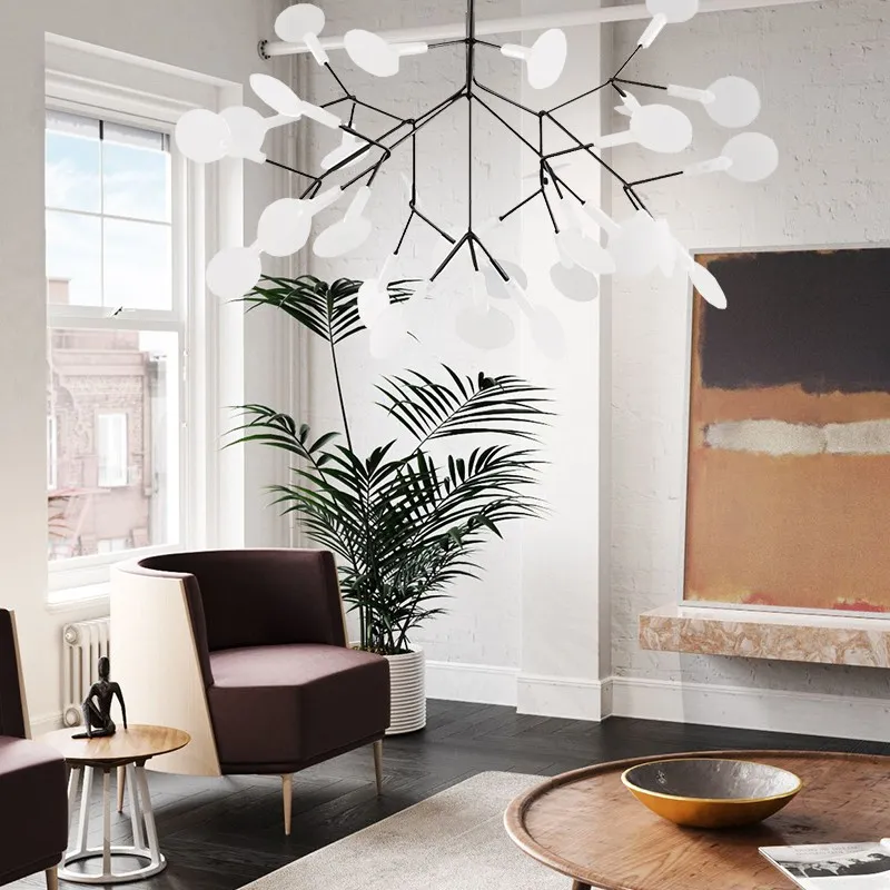 Scandinavian Branching LED Chandelier for Living Room