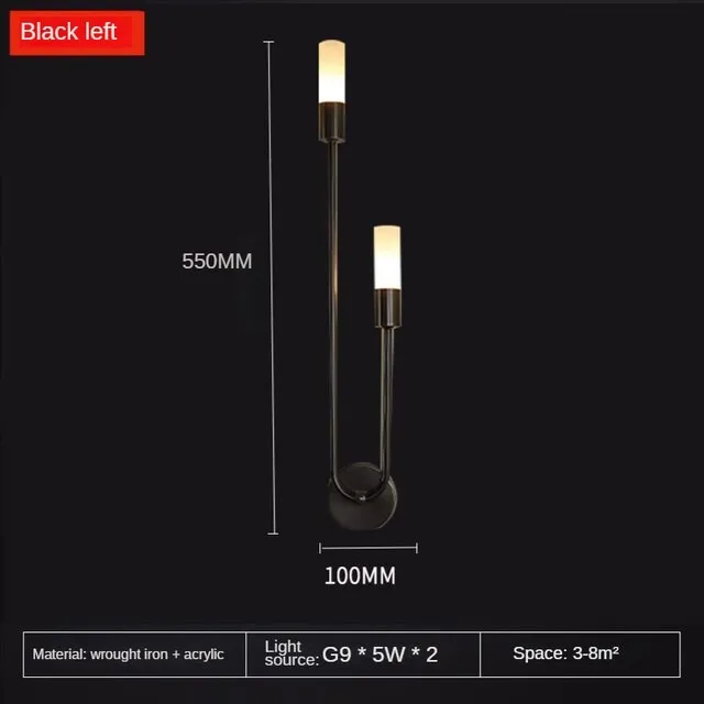 Modern Copper U-Shape Luster LED Wall Lamp M138