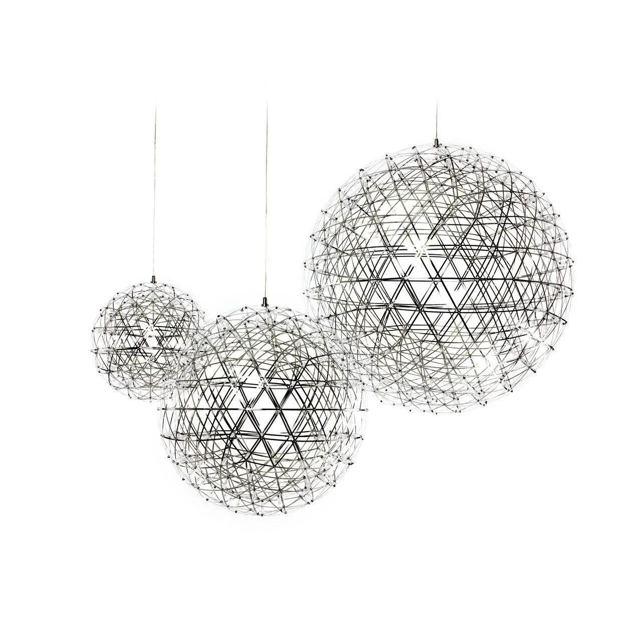 Silver Spark Ball Pendant Light T204
