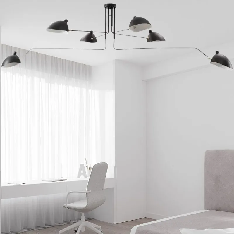 Industrial Adjustable Multi Arm Ceiling Light S17