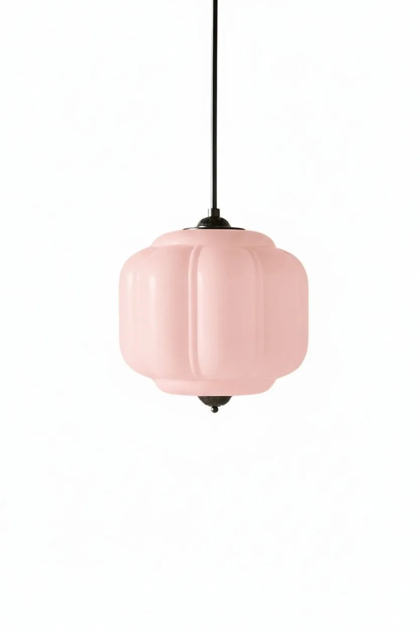 Eloise Vintage Glass Chandelier - Milk Glass Home Accent T289