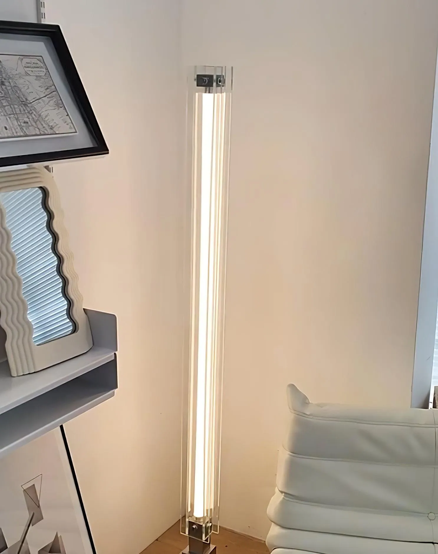 Industrial Style Minimalist Glass Floor Lamp S35