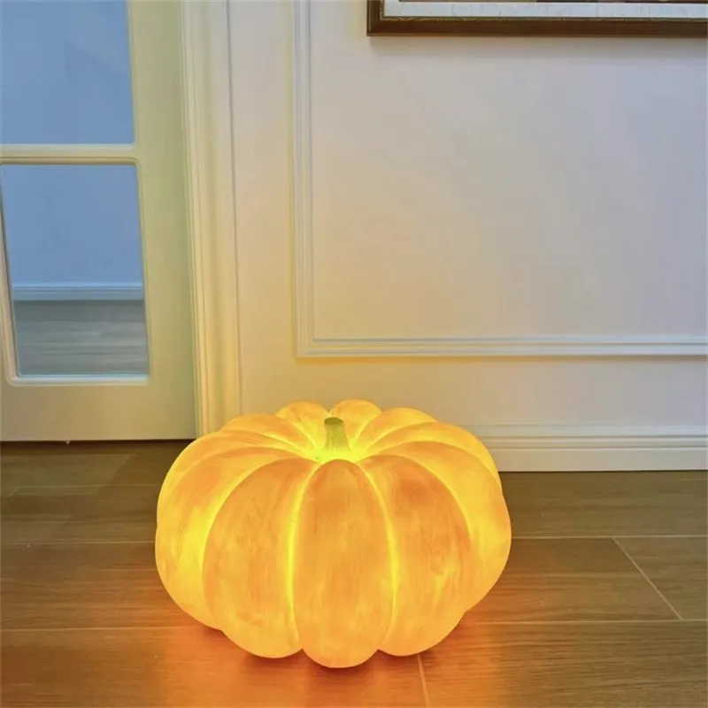 Pumpkin Resin Portable Table Lamp For Halloween Decorations S165