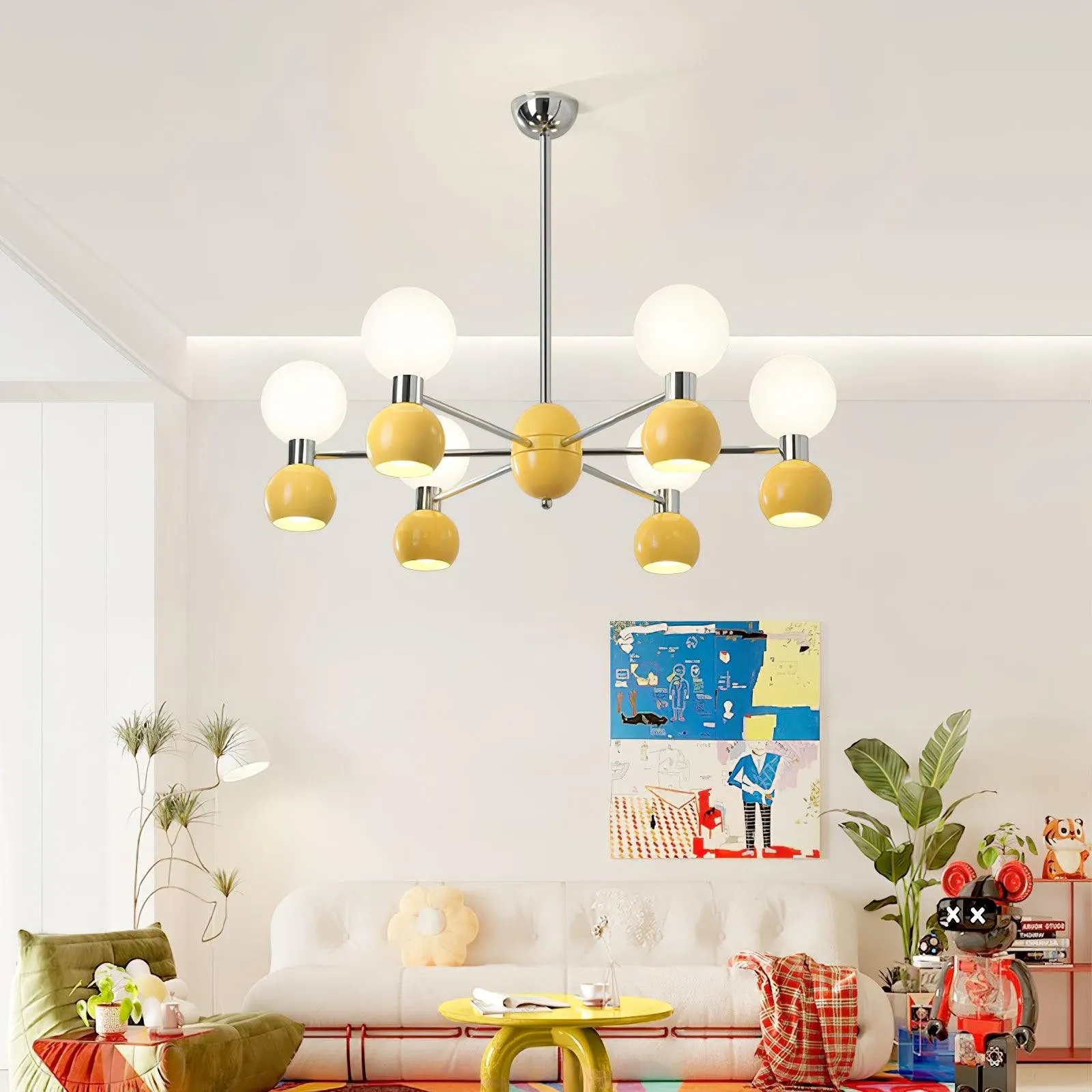 Modern Minimalist Multiple Head Metal Chandelier M313