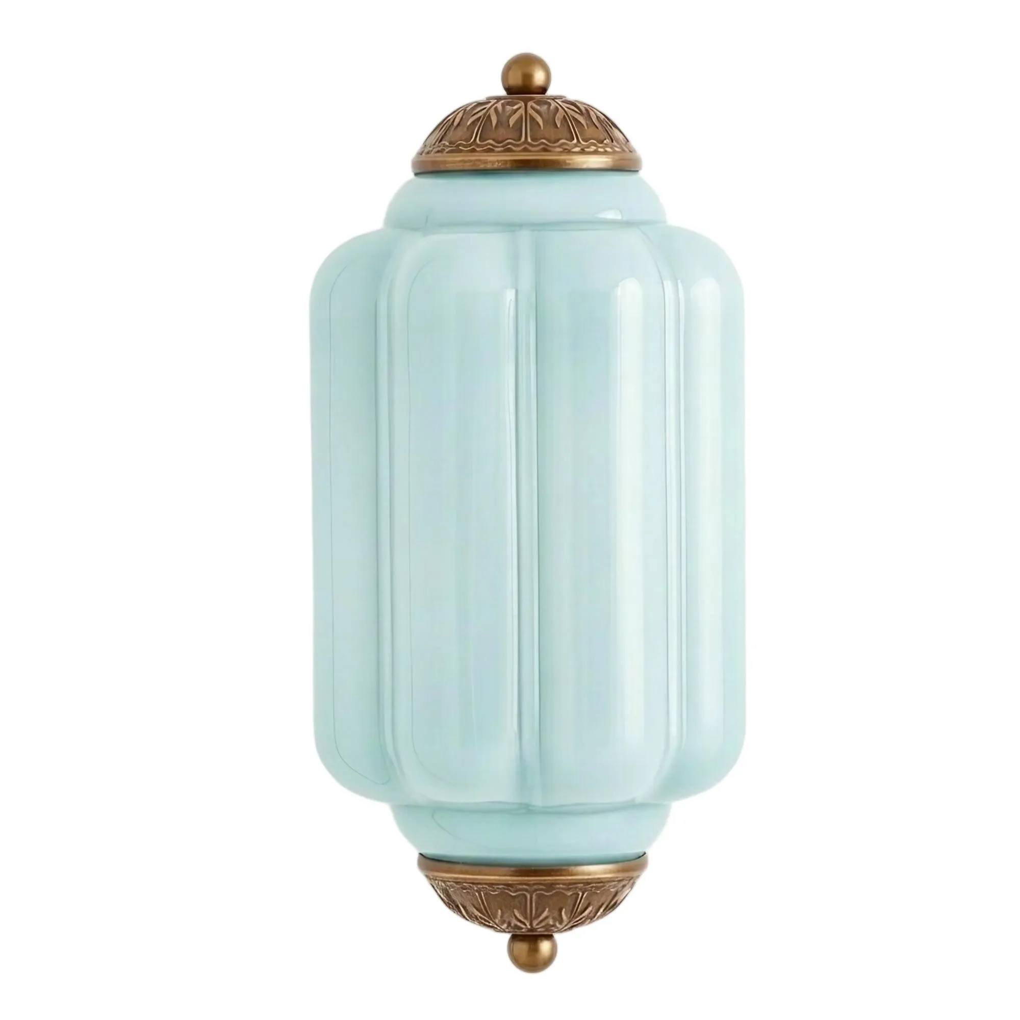 Eloise Long Pumpkin Retro Glass Recessed Wall Lamp G52