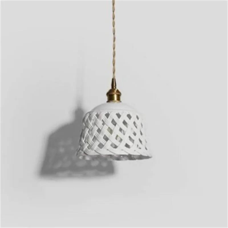 Openwork Ceramic Pendant Light