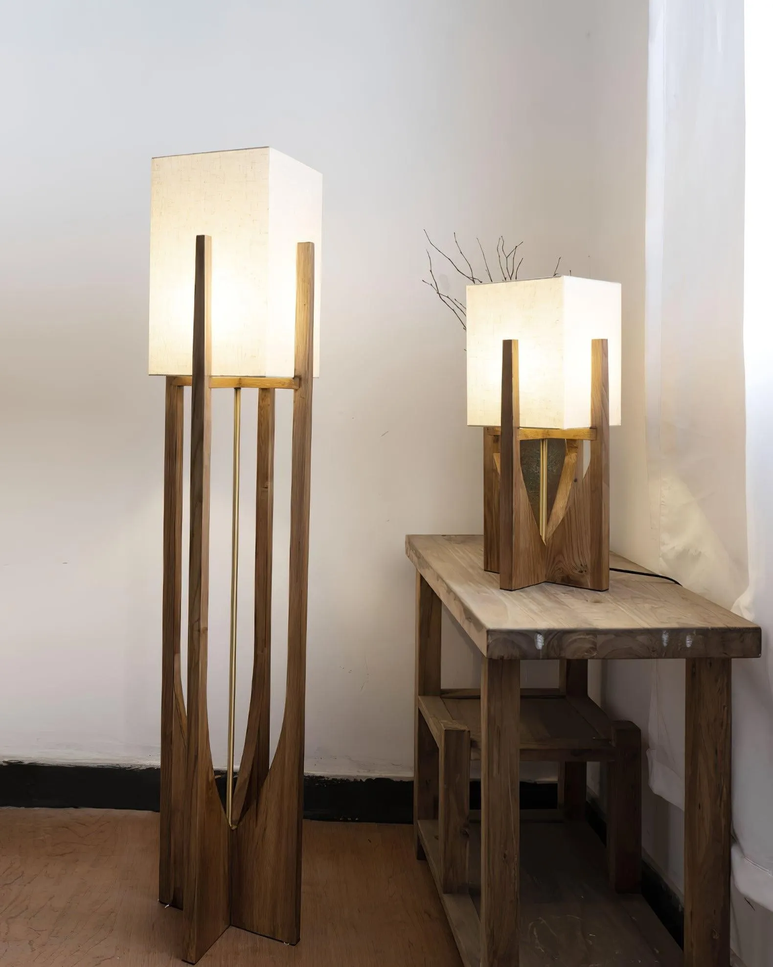 Vintage Wabi Style Floor Lamp M382