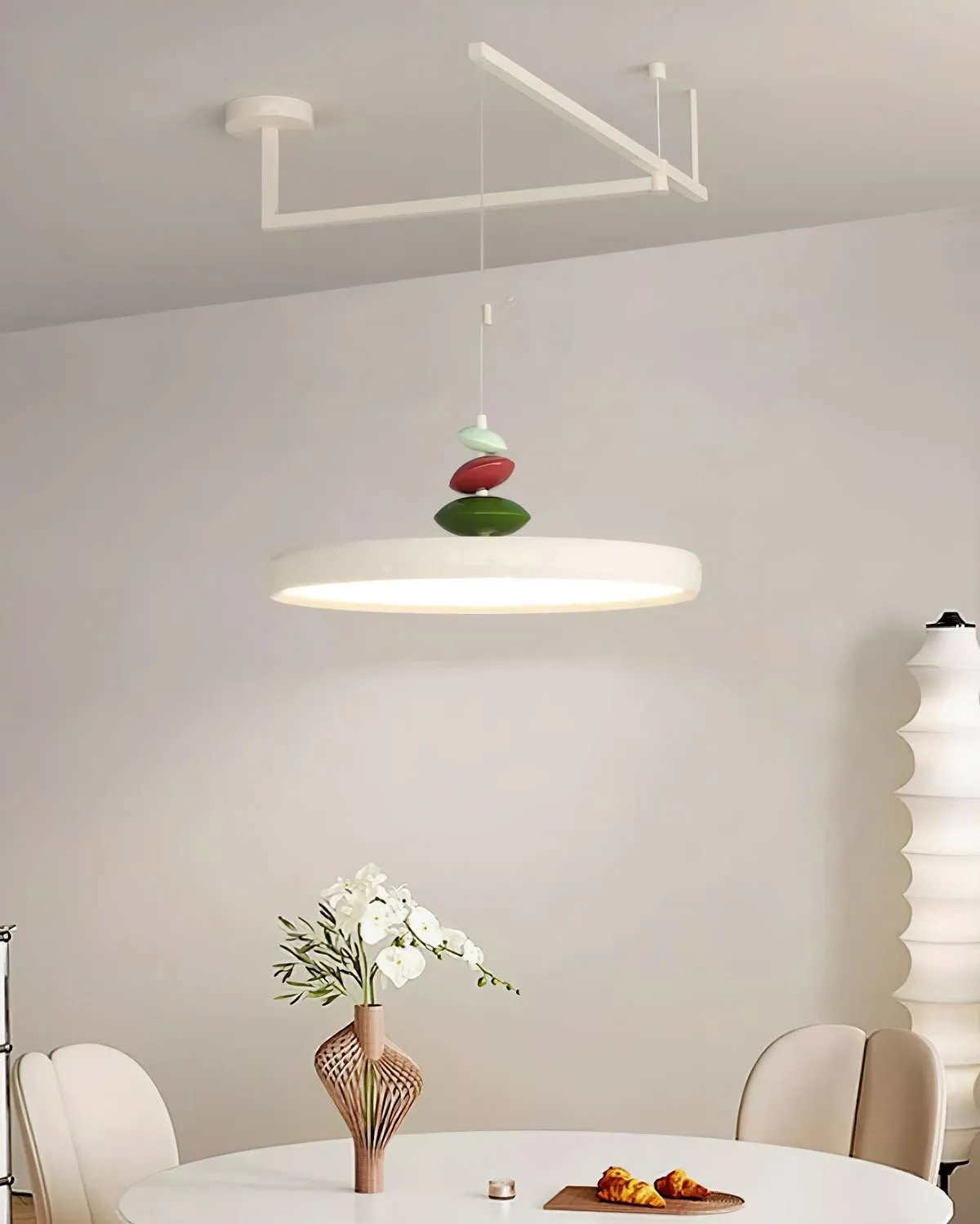 Swing Arm Stone Pendant Light M511