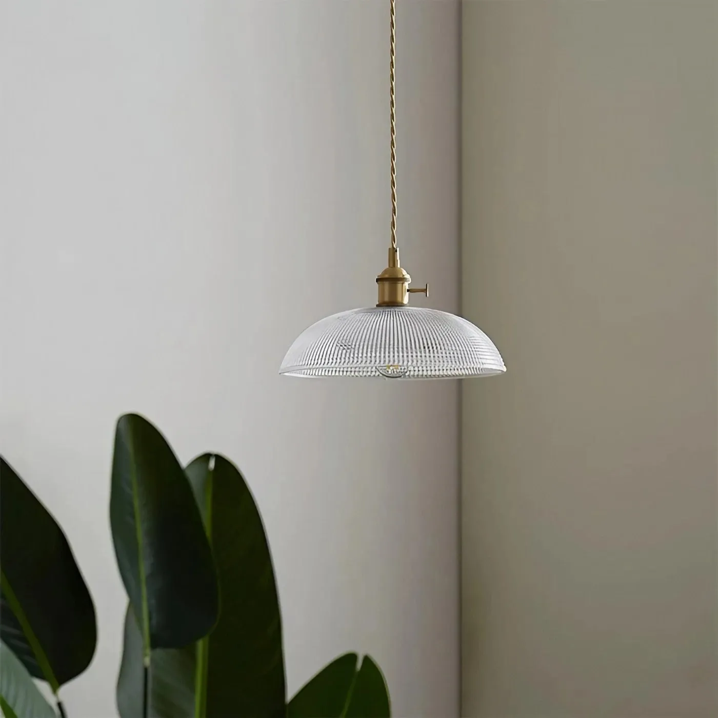 Velaris Vintage Copper Bowl Glass Pendant Light S96