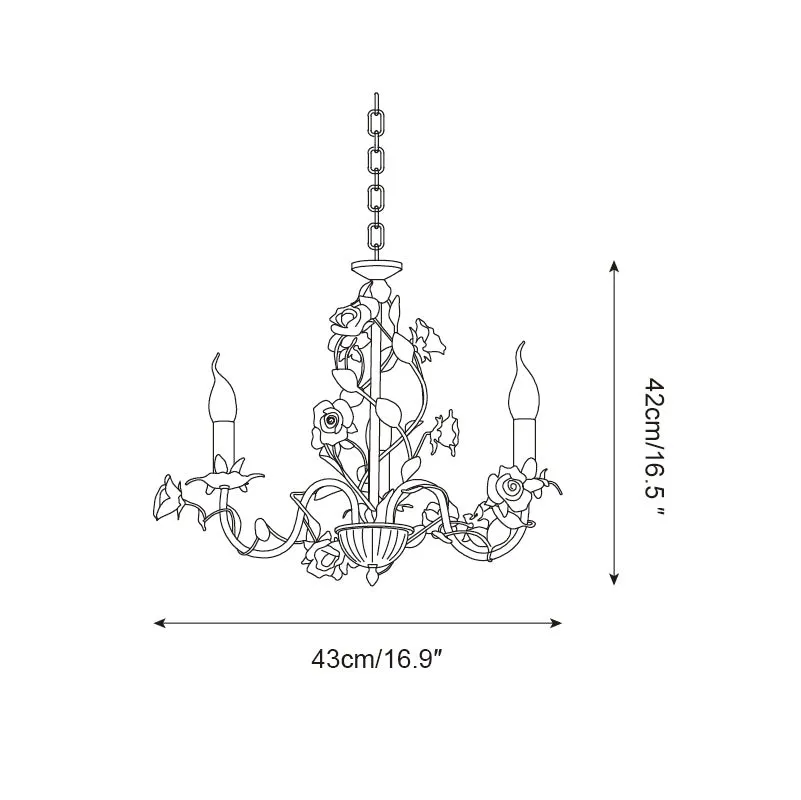 Rose Flowers Chandelier P060