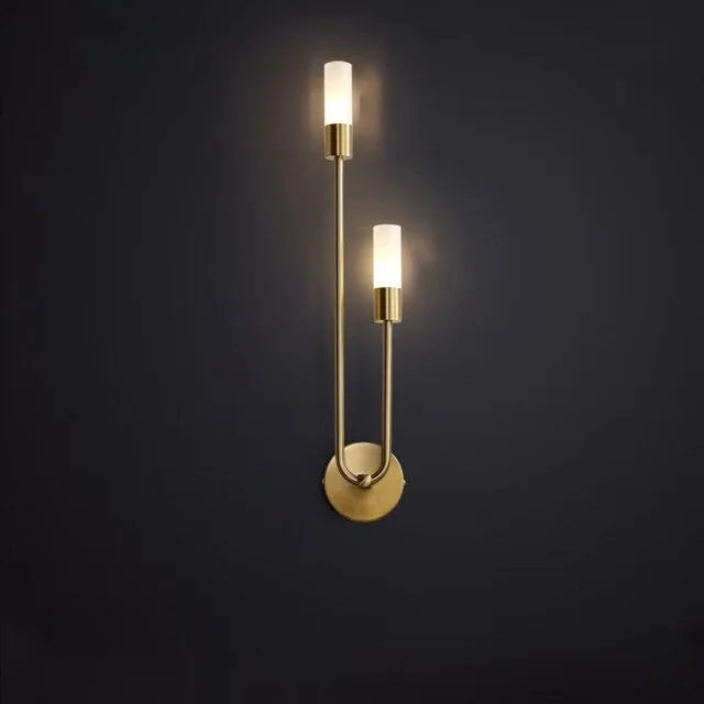 Modern Copper U-Shape Luster LED Wall Lamp M138