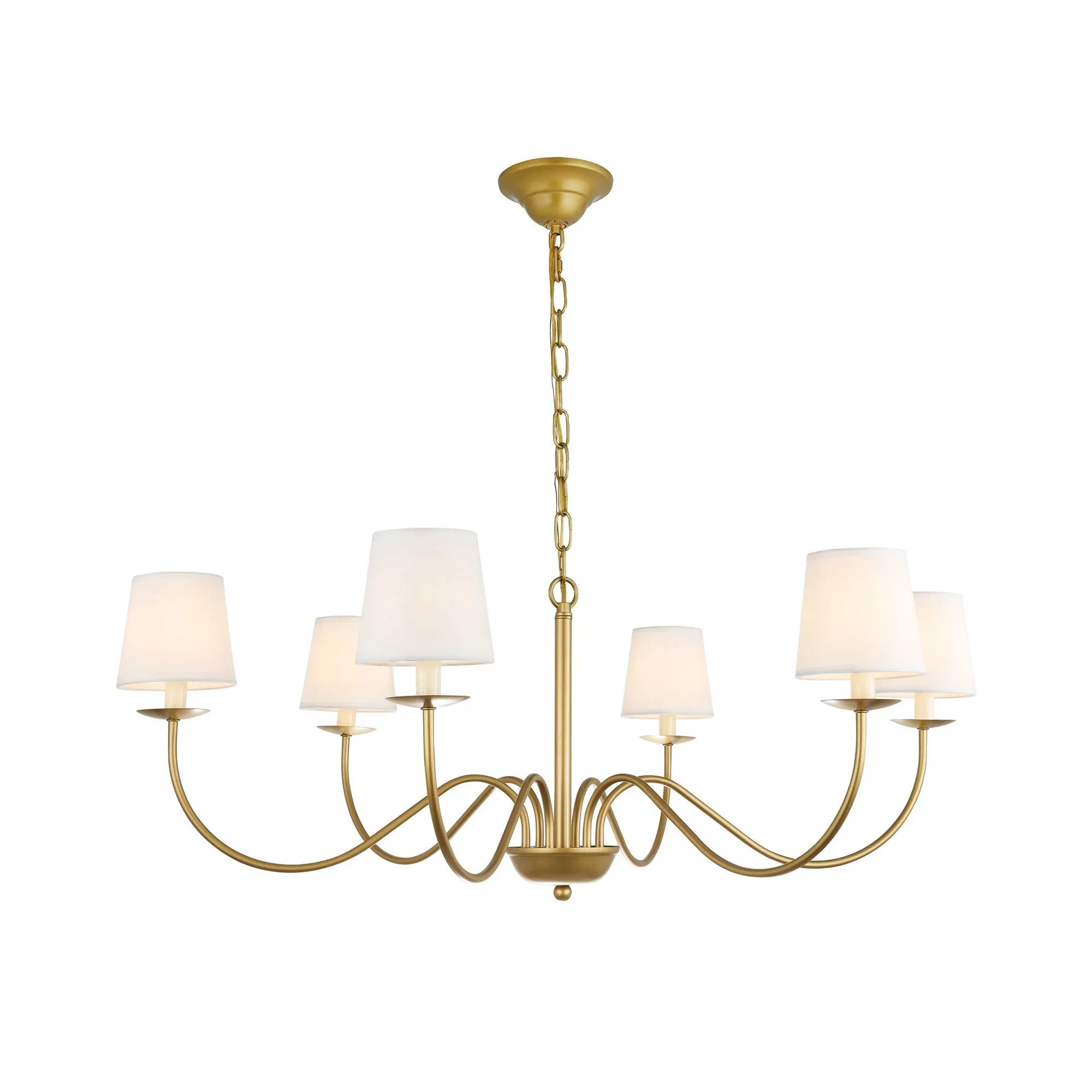Eclipse Brass Chandelier D512