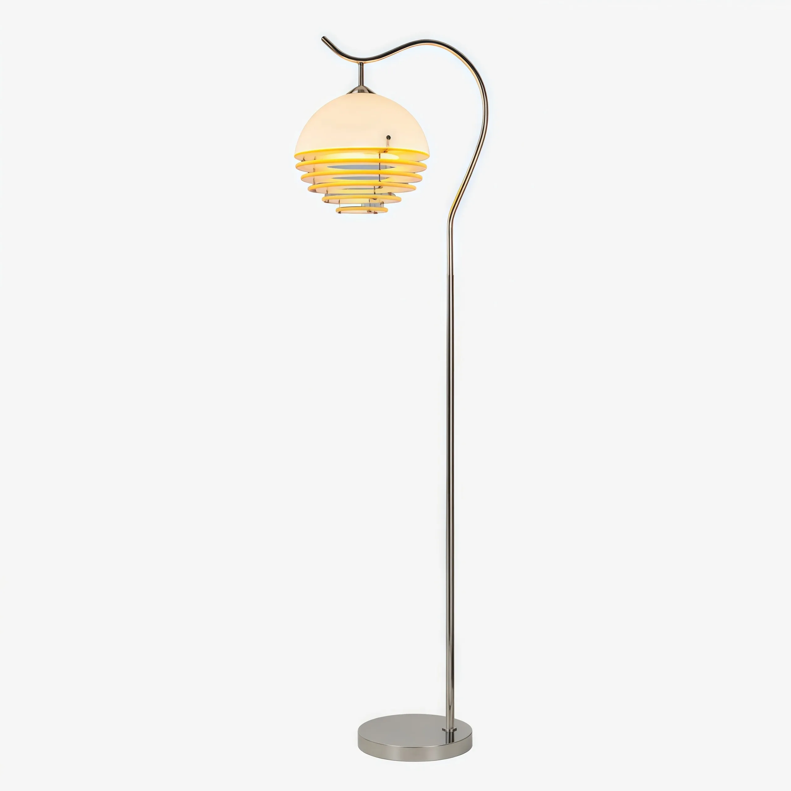 Bauhaus Acrylic & Glass Sunset Floor Lamp for Living Room G77