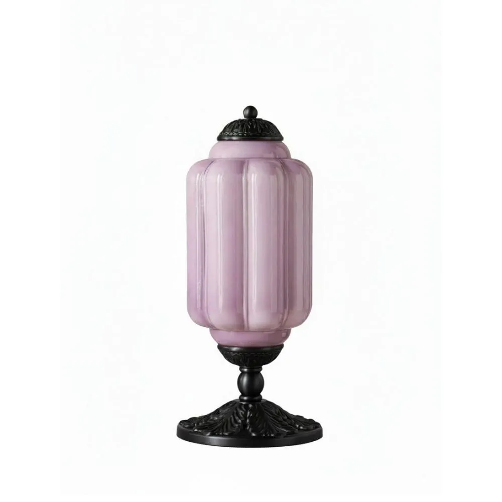 Retro Eloise Milk Glass Table Lamp for Bedroom Decor T288