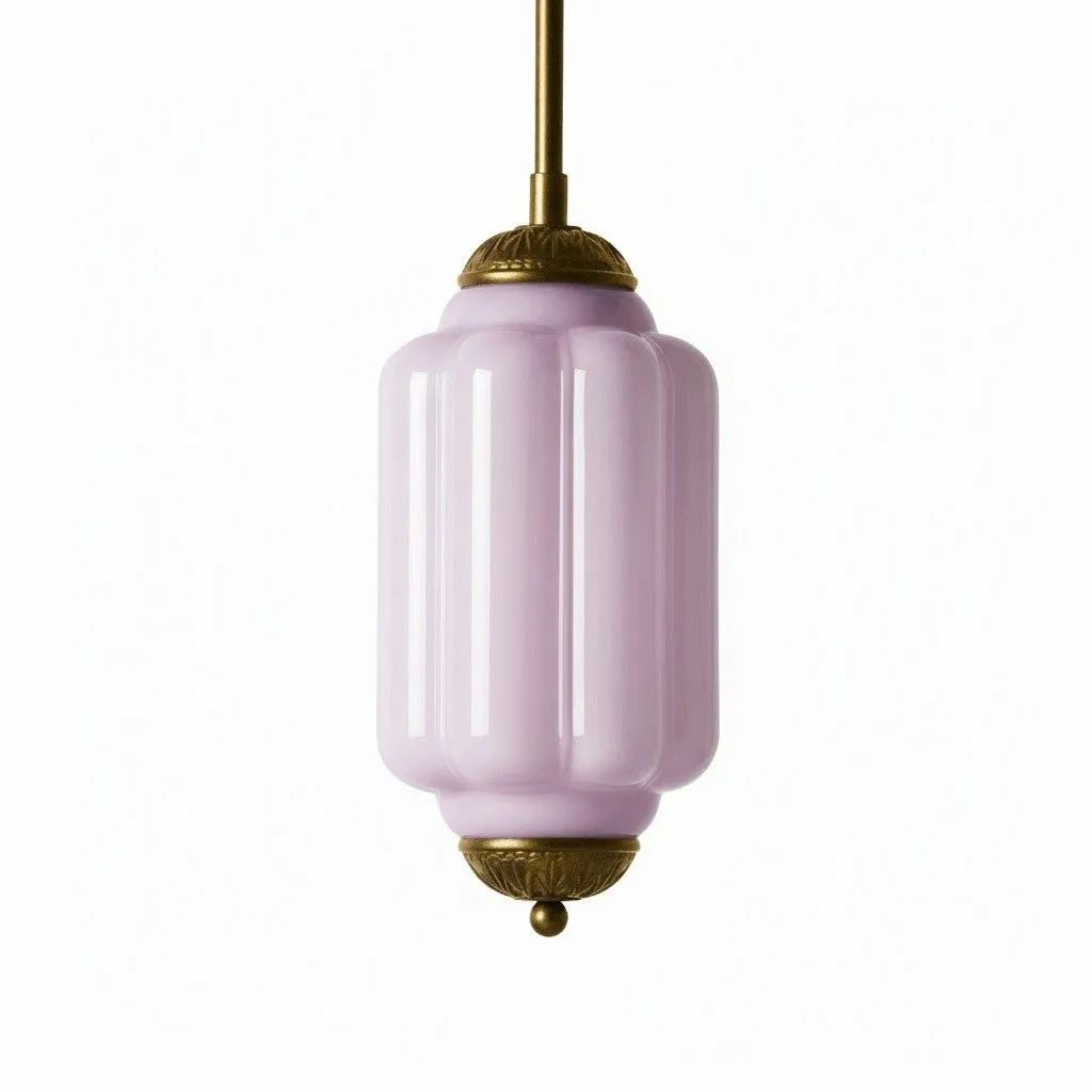Eloise Vintage Glass Chandelier - Milk Glass Home Accent T289