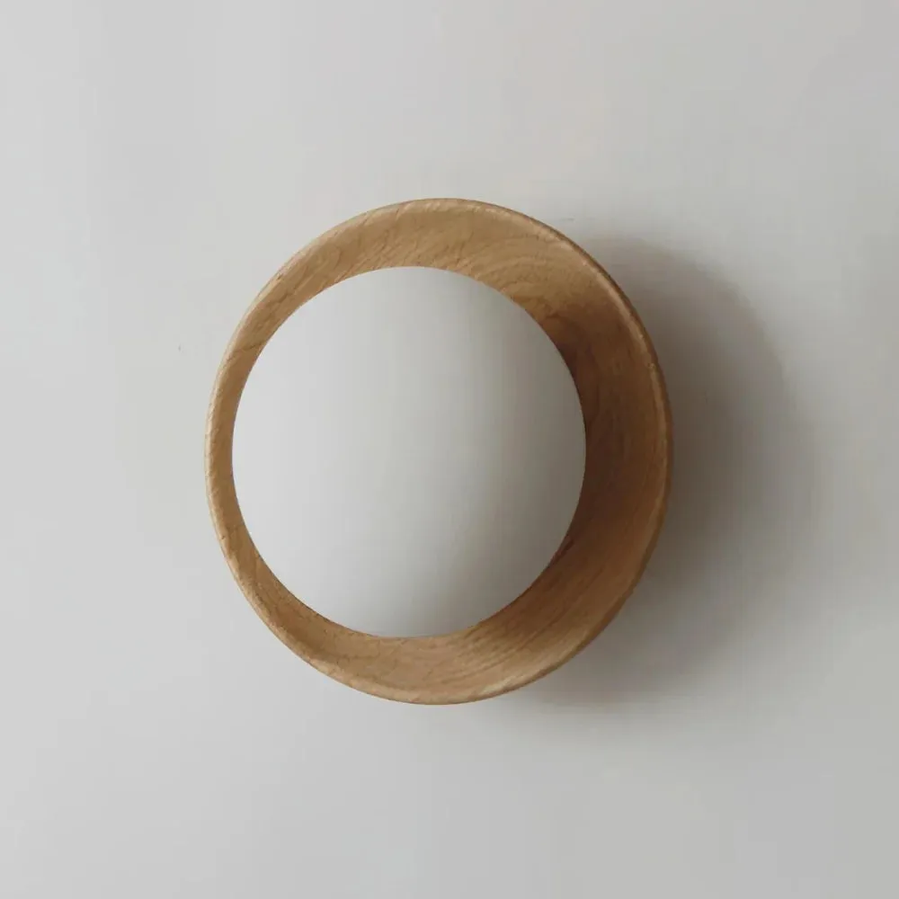 Nordic Minimalist Natural Wood LED Wall Light D780