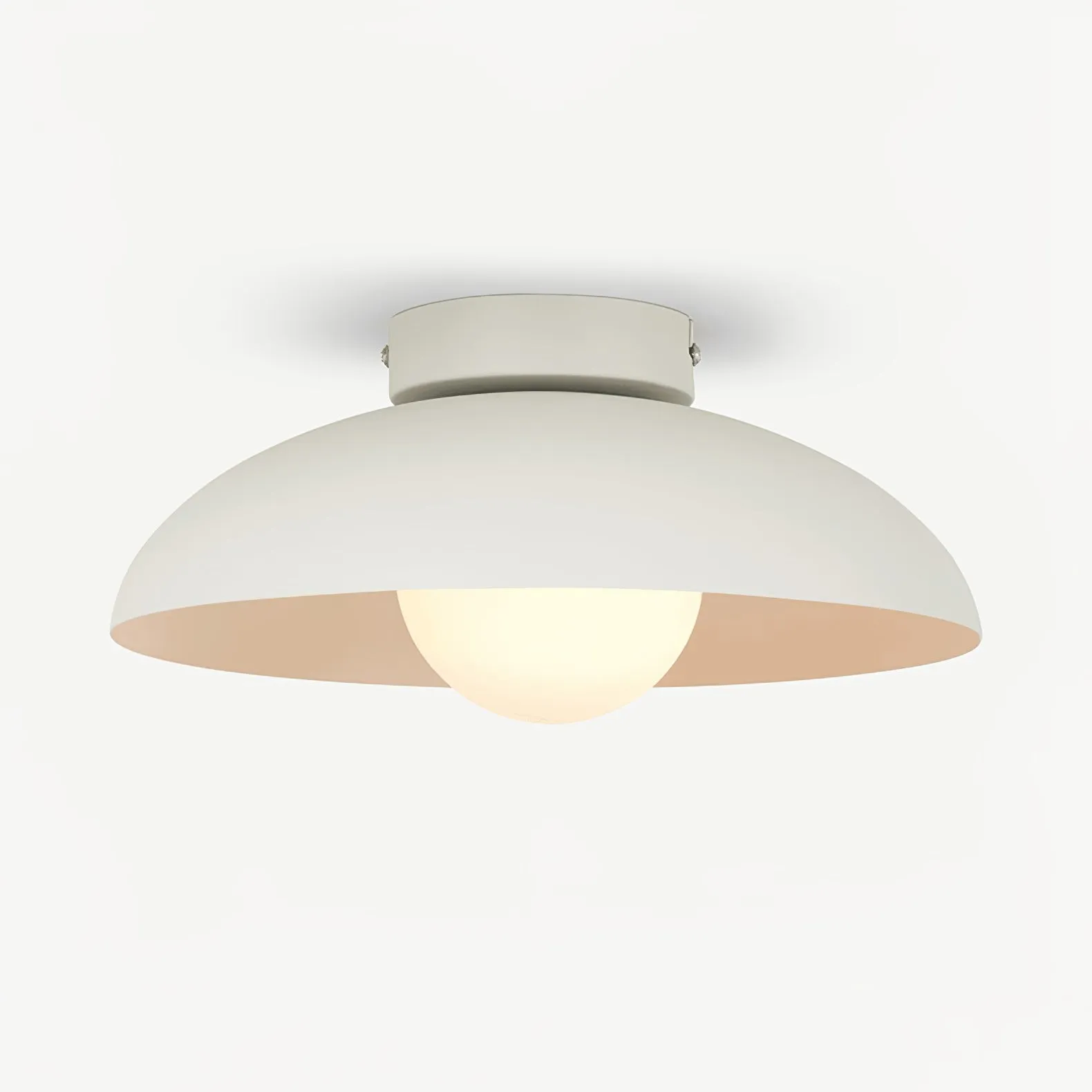 Matte Black Glass Dome Ceiling Lamp M553