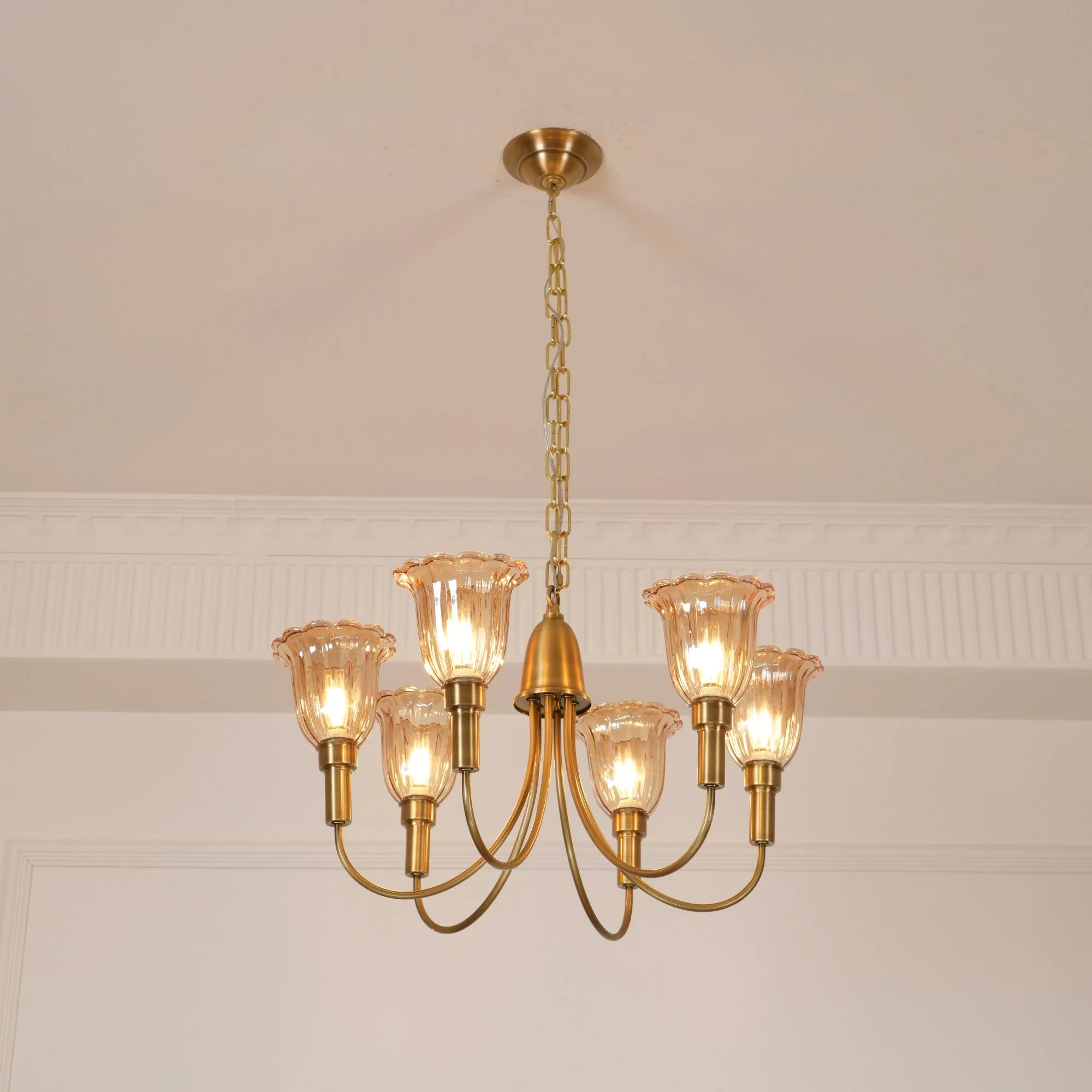 Columbia Brass Chandelier D505