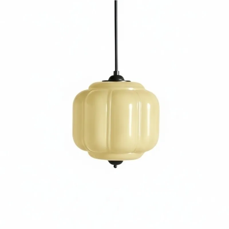Vintage Cream Glass Pendant Light – Eloise Retro Chandelier S195