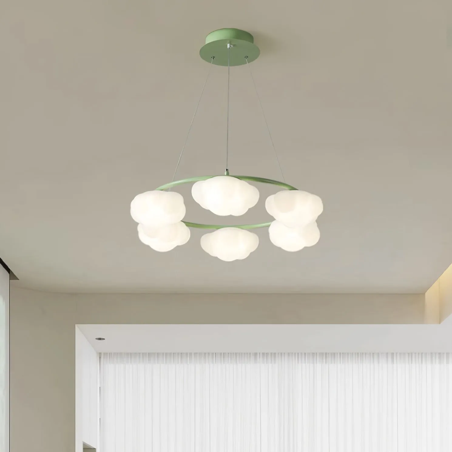 Cream Style Creative Personality Clouds Chandelier M322