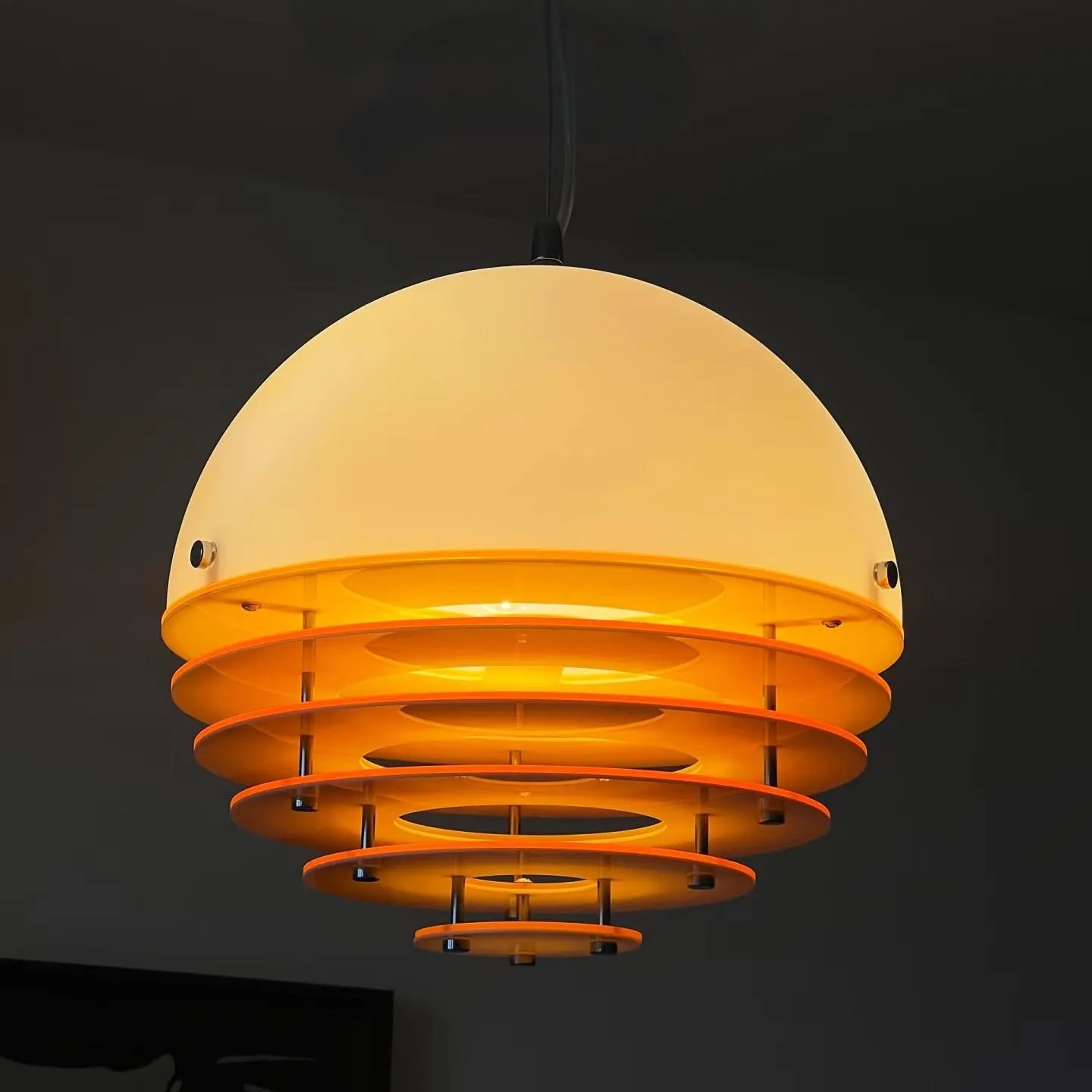 Bauhaus Sunset Ambient Pendant Lamp - Glass Acrylic Pendant Lamp S192