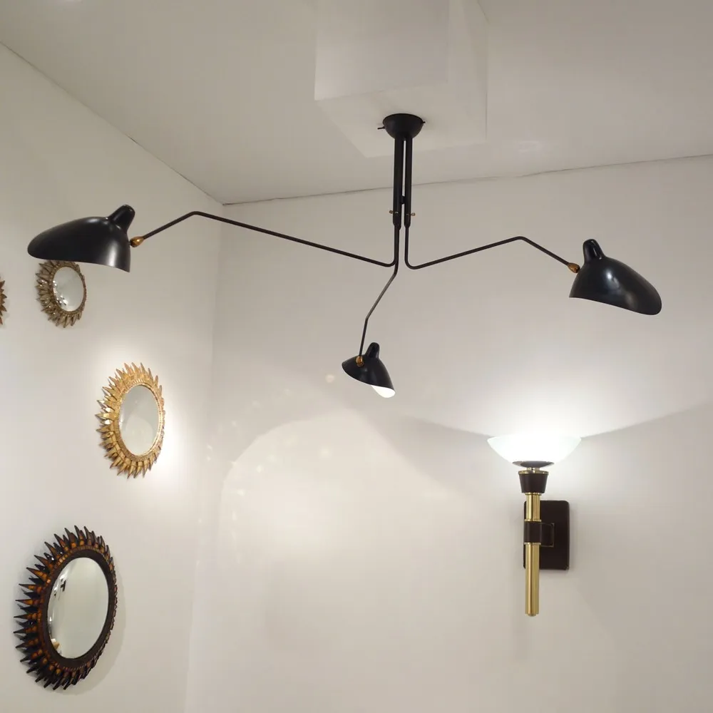 Industrial Adjustable Multi Arm Ceiling Light S17