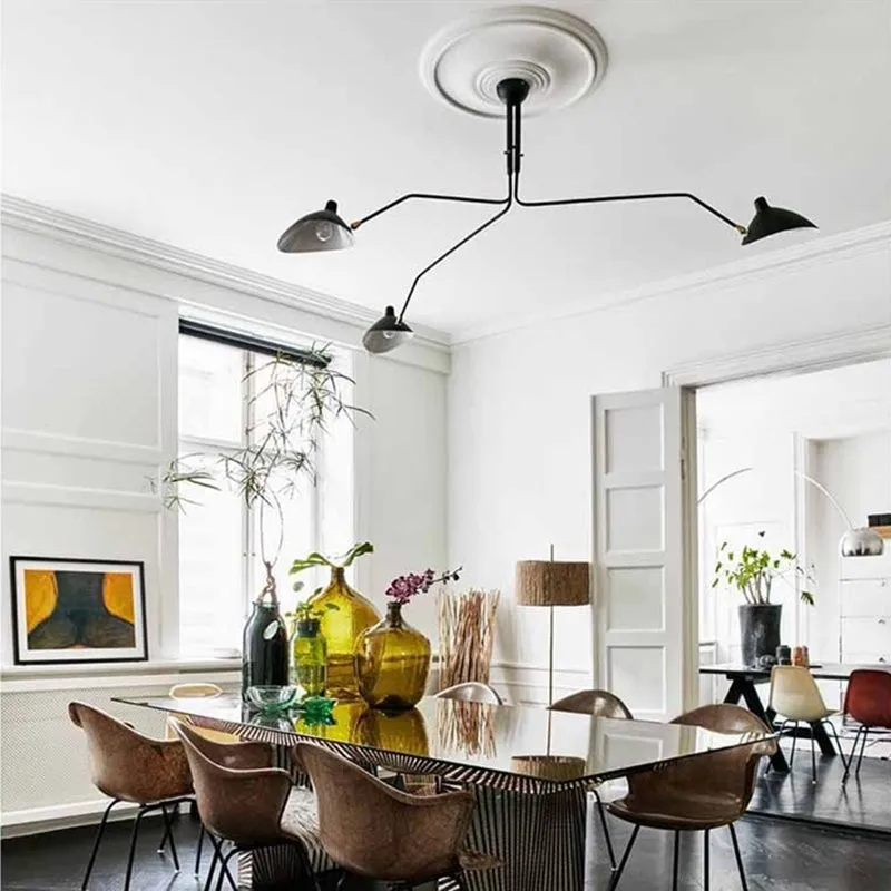 Industrial Adjustable Multi Arm Ceiling Light S17