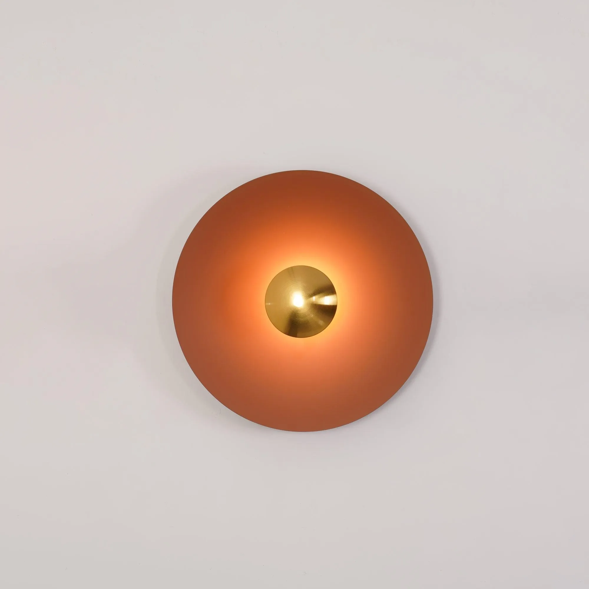 Simplicity Round Ginger Glow Wall Light S188