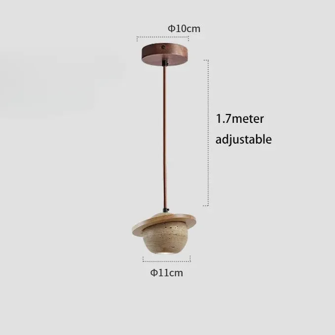 Travertine Planet Pendant Light D927