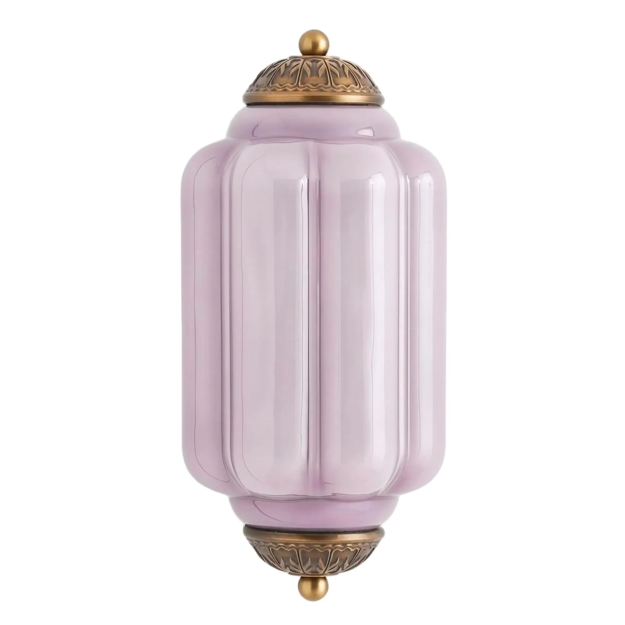 Eloise Long Pumpkin Retro Glass Recessed Wall Lamp G52
