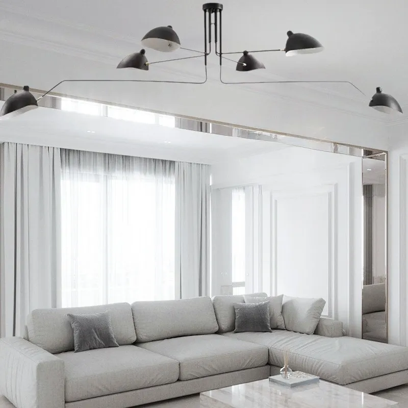 Industrial Adjustable Multi Arm Ceiling Light S17